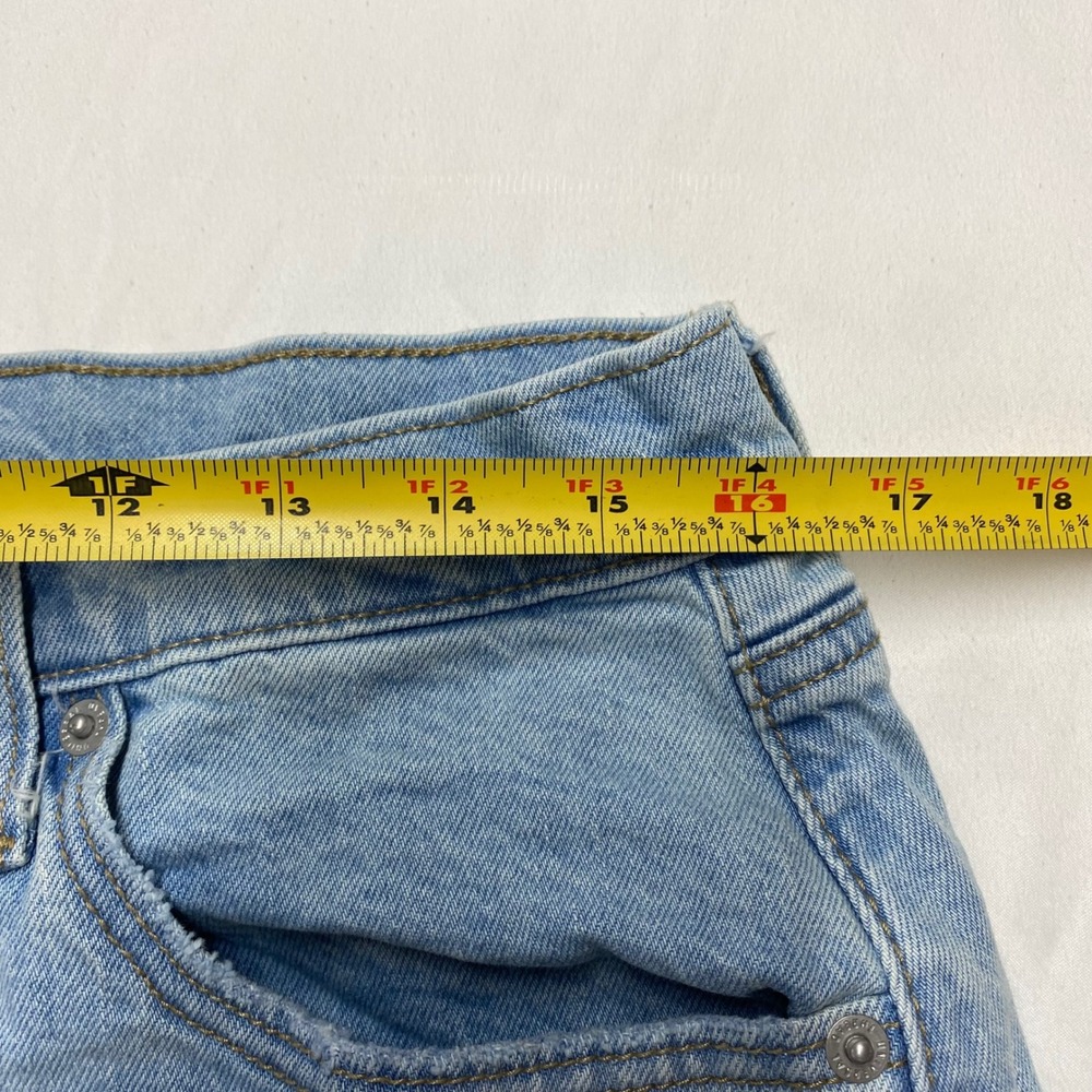 Universal Thread Womens Light Wash Denim Front Slit Maxi Skirt Size 12 Blue - Picture 6 of 7